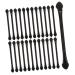 VINTORKY 25 Pcs Double Ended Eye Shadow Stick Makeup Makeup Use Lipstick Brush Black Plastic