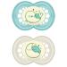 MAM Day & Night Pacifier Set for Boys 6-16 Months - 4 Animal Motif Pacifiers | International Shipping - Buy Online on GoSupps.com