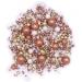 200g PEARL MIX - ROSE GOLD and GOLD METALIC Sprinkles 6485 edible cake decorations 200g - Buy Online on GoSupps.com