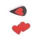 6 Pairs Women Men Red Heart-Shaped Non-Slip Self-Adhesive Shoe Grips Wear-Resistant Shoes Sole Protector Pads Cushion Sticker Tape Heel Replacement Pad Prevention
