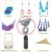 SELEWARE Stainless Steel Silent Swing Hanger for Porch Swing, Hammock, Yoga Silk - Ceiling Mount Anchor for Olympic Rings, Climbing Ropes - Buy Online on GoSupps.com