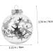 Ciieeo 2 Boxes Christmas Ball Pendant Decor Fillable Christmas Ball Lovely Xmas Pendant Ball Wedding Silverx2pcs 7X8X9CMx2pcs - Buy Online on GoSupps.com