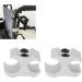 Aluminum Alloy Flexible Stepper Soft Feeling Professional Ergonomic Handle Wheelchair Pipe Clamp Comfortable Grip 2pcs for Wheelchairs - Buy Online on GoSupps.com