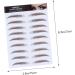 Beavorty 8 pcs eyebrow stickers makeup stickers hair eyebrows brown 6D Hair-Like Eyebrows Stickers 4d tool - Buy Online on GoSupps.com