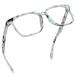 LifeArt Blue Light Blocking Glasses Anti Eyestrain Computer Reading Glasses Gaming Glasses TV Glasses for Women Men Anti Glare (Marble No Magnification) La_glitch_c1 0.0 x