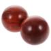TOVINANNA 1 Set Handball Massage Wood Wood Massage Balls Hand massage balls Hand massage balls Practical handballs Massage Handballs Woodenballs Hand fitness balls