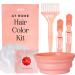 INH Hair Dye Kit | Hair Dye Brush and Bowl Set with Hair Color Gloves 2 Alligator Clips & Cap for Dyeing Tinting Bleaching Highlighting Permanent & Semi Permanent Hair Color Masks & Treatments