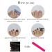 Glossy Pink Fake Toe Nails - Blue Gray Square Shimmer, Full Cover 24pcs for Women and Girls - Buy Online on GoSupps.com