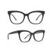 DIFF Winston Designer Square Computer Blue Light Blocking Glasses for Men and Women Matte Black
