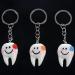 Buy KVSERT 20pcs Tooth Shape Keychain - Cute Dental Gifts | White/Silver | Perfect for Dental Professionals - Buy Online on GoSupps.com
