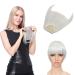 One Piece Bangs Clip in Front Fringe Clip on Hair Bang Extensions Synthetic Hairpieces with Temples #Silver Grey