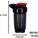 YayoNung 300ml Protein Shaker Bottle - Leak-Proof BPA Free with Sieve & Scale - Perfect for Fitness & Supplements (Black & Gray 2pcs) - Buy Online on GoSupps.com
