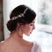 Handmade Crystal Pearls Ceramic Flower Bridal Hair Comb - Wedding Headband for Women - Buy Online on GoSupps.com