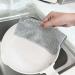 Silver Dish Cloths Multipurpose Wire Dishwashing Rags for Wet and Dry Double Layer Thicken Wire Dishcloth for Cleaning Dishes Remove Stubborn Stains from Dishes Pots Grills Stoves (5pcs) - Buy Online on GoSupps.com