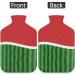 Watermelon Heat Bottle with Fluffy Cover - 2L Hot Water Bottle for Comfort & Pain Relief | Cozy Nights for All Ages - Buy Online on GoSupps.com