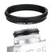 49mm Metal Lens Filter Adapter Ring for Fujifilm Fuji X100V X100F X100T X100S X100 X70 Camera & Wide Conversion Lens WCL-X100 II Installing UV CPL ND Filter Lens Cap Replace Fujifilm AR-X100 Black 49mm filter adapter / black