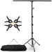 Coliflor T-Shape Portable Backdrop Stand, 6.5x3.2ft Adjustable Photo Background Stand Kit, Sturdy Small Back Drop Holder with 4 Spring Clamps, Carry Bag for Parties, Photography and Video Studio 6.5*3.2FT