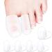 10 pieces of gel toe cap pillows to protect the foot and offers from missing or ingrown toenails prevent cornea and pressure points silicone toe spreaders for women and men