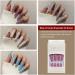 AUklOPVZZ 1 Set French Tip Press on Nails Solid Color Extension Shimmer Fingernails Decals Full Cover Salon Gifts Manicure Kit H33-Pink jelly glue - Buy Online on GoSupps.com