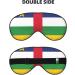 Buy Central African Flag Reversible Sleep Mask - Adjustable Strap for Comfort & Light Blocking | International Shipping Available - Buy Online on GoSupps.com
