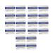 Healifty 40pcs Teeth Whitening Shade Guide Porcelain Tooth Bleaching Shade Chart Dental Equipment for Household Oral Care White