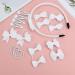 Bekecidi 20 Pieces Bow Hair Accessories Set Bow Hairpin Bow Hair Clips Bow Rubber Band Bow Headband for Girls Kids (White) - Buy Online on GoSupps.com