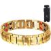 2024 Far-Infrared Ion Titanium Bracelet for Men - Double-Row Magnetic Health Energy Bracelet with Limited Edition Gold Clock - Buy Online on GoSupps.com
