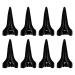 Fomiyes Halloween-Accessoires 8pcs Hair Farewell Selection Tool Metal Hair For Lichen for Curling Halloween Cosplay Claws Retro Fingers Glue Fingip Black Men's Rings