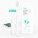 quip Adult Smart Electric Toothbrush - Sonic Toothbrush with Bluetooth & Rewards App, Travel Cover & Mirror Mount, Soft Bristles, Timer, and Plastic Handle - All-White