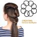 JCF Elastic Hair Bands 50Pcs - No Metal Hair Ties for Women, Girls, Men, Kids - Black Ponytail Holders - Buy Online on GoSupps.com