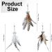MWOOT 6pcs Cat Feather Toys with Bells Feather Toys Spinning Attachment for Indoor Cats and Kitten Catcher Replacement Feather Refills with Bells Feather Cat Toys for Playing Catcher and Exercising - Buy Online on GoSupps.com