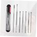 7-Piece Stainless Steel Ear Cleaning Tools Set - Ear Care Kit for Gentle Ear Cleaning and Nursing - Buy Online on GoSupps.com
