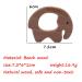 2pcs Handmade Cartoon Elephant Wood Pendant Decorations - Natural Beech Wooden DIY Necklace Charms - Buy Online on GoSupps.com