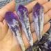 Specimen 2pcs Natural Amethyst Quartz Cluster Crystal Wand Point Specimen Urugua Amethyst Cluster Crystals - Buy Online on GoSupps.com