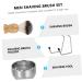 Minkissy Men's Shaving Brush Set Razor Stand Face Brush & Mustache Kit for Precision Shaving - Buy Online on GoSupps.com