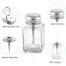 4 Oz Square Clear Glass Nail Polish Remover Bottle with Pump Dispenser - Buy Online on GoSupps.com