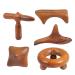 Fomiyes 5st massage device sandalwood scratchy massage tools handpelling triangular cushion triangle feet neck massage device foot mass layer scratch board Guasha-board wood gift Vietnam