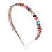 Buachoi's rhinestone headband fashionable hair band with pearl crystal frontal ligaments colorful women headdress hair straps hair accessories for wedding birthday party Valentine's Day