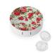 Vintage Rose Contact Lens Travel Kit Portable Cute Contact Box with Mirror for Daily Outdoor