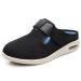MisFun Diabetic Shoes forMen Unisex Diabetic Shoes Diabetic Slippers Orthopedic Shoes Suitable for Foot Fracture Recovery Surgical Rehabilitation 6.5 Black
