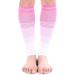 Doc Miller Calf Compression Sleeve 20-30 mmHg - Pink/White Large - Shin Splint & Varicose Vein Support - 1 Pair - Buy Online on GoSupps.com
