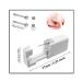 2 Pack SLVIEKAE Disposable Self Nose Piercing Gun Kit with 6 Free Nose Rings - Silver - Buy Online on GoSupps.com
