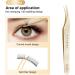 Buy Nagaraku Professional Precision Tweezers for Eyelash Extensions - Gold Straight & Curved - Lightweight Stainless Steel - Easy Fan - N-02-2 & N-03-2 | International Shipping - Buy Online on GoSupps.com