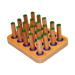 18x14x2cm Finger Dexterity Pegboard Hand Rehabilitation Board Fine Motor Skills Exercise Hand Eye Coordination Pegboard Wood Pegboard for Hand Fine Motor Skills Weight: about 600g
