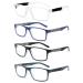 Blue Light Blocking Reading Glasses 4 Pack Computer Readers for Women Men,Anti Glare UV Ray Filter Eyeglasses +2.50 4-pack Mix 2.5 Diopters