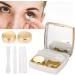 3 Colors Mini Contact Lens Holder - Portable Eye Care Case with Mirror | Perfect Gift (Golden) - Buy Online on GoSupps.com