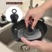 Fupeen Cast Iron Chainmail Scrubber + Pan Stainless Steel Skillet Cleaner Scraper Tool for Cast Iron Pans Washable Black - Buy Online on GoSupps.com