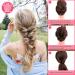 Topsy Tail Hair Loop Styling Tool Set with 10 Hair Ties - Pink & Red - Buy Online on GoSupps.com