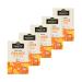 Renut Pack of 5 Orange Black Tea - 20 tea bags - 32g tin