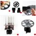 14-Hole Makeup Brush Holder Tree - Collapsible Acrylic Organizer for Air Drying - Black Cosmetics Stand - Buy Online on GoSupps.com